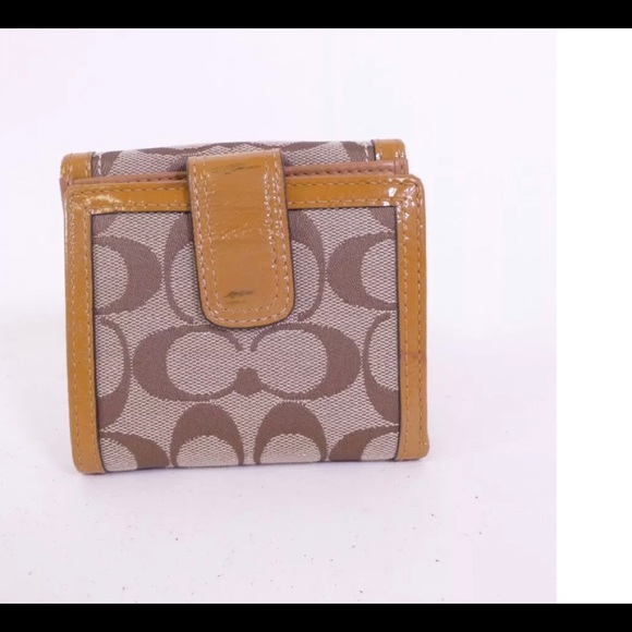 SALE COACH Signature Canvas leather case wallet - Picture 5 of 7